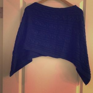 Beautiful Royal Blue Poncho
